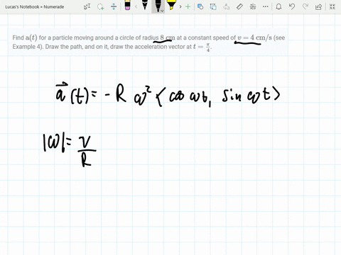 find-mathrmat-for-a-particle-moving-around-a-circle-of-radius-8-mathrmcm-at-a-constant-speed-of-v4-m