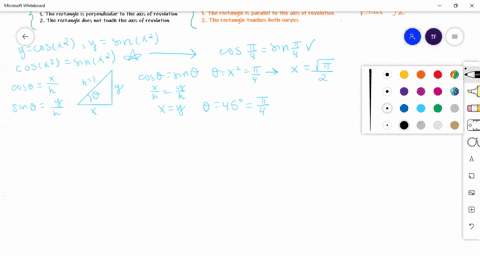 volume-consider-the-region-bounded-by-the-graphs-of-x0-ycos-x2-ysin-x2-and-xsqrtx-2-find-the-volume-