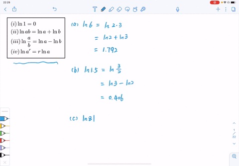 use-the-approximations-ln-2-approx-0693-and-ln-3-approx-1099-together-with-the-properties-stated-in-