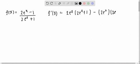 find-the-derivative-of-the-following-functions-fxfrac2-ex-12-ex1