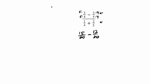 in-the-following-exercises-simplify-fracfrac34-frac35frac14frac25-2