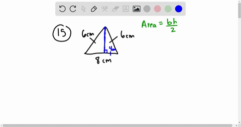 the-congruent-sides-of-an-isosceles-triangle-measure-6-mathrmcm-and-the-base-measures-8-mathrmcm-fin
