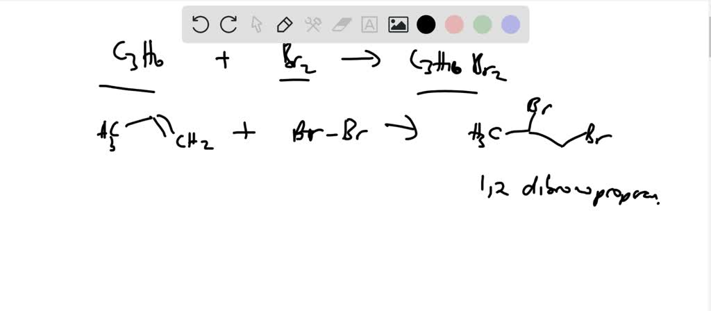 SOLVED:Reaction of propene with aqueous bromine gives the expected ...