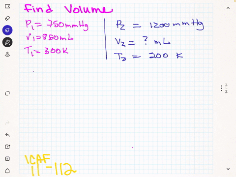 if-a-quantity-of-gas-occupies-850-mathrmml-at-300-mathrmk-and-750-mathrmmm-mathrmhg-what-volume-in-2
