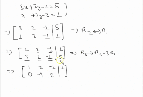 use-gaussian-elimination-to-find-the-complete-solution-to-each-system-of-equations-or-show-that-n-40