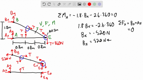 knowing-that-the-radius-of-each-pulley-is-200-mathrmmm-and-neglecting-friction-determine-the-inter-3