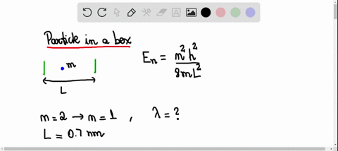 an-electron-confined-to-a-one-dimensional-box-of-length-070-mathrmnm-jumps-from-the-n2-level-to-th-2