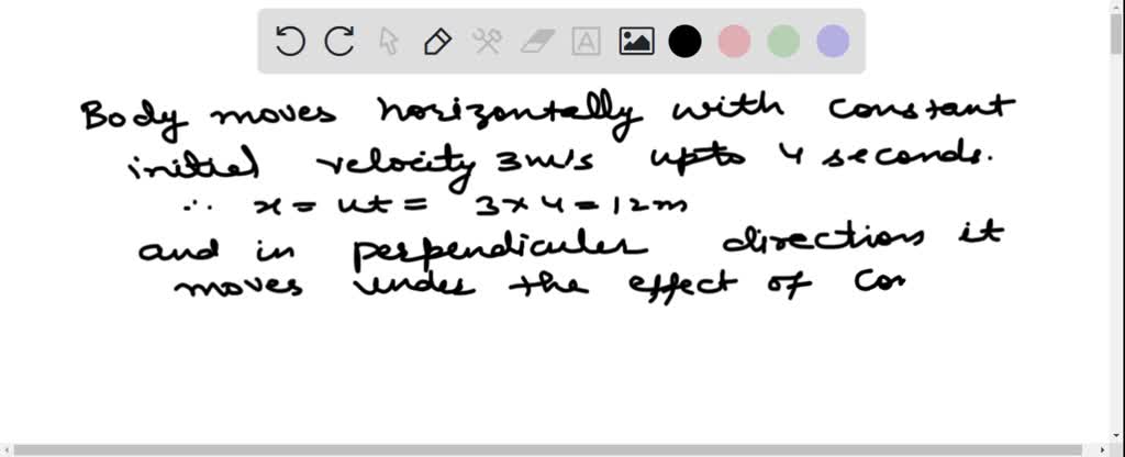 SOLVED:A Body Of Mass 2 Kg Has An Initial Velocity Of 3 M / S Along OE ...