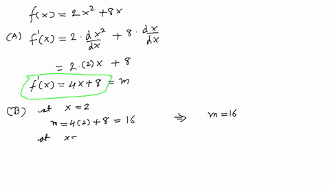 find-a-fprimex-b-the-slope-of-the-graph-of-f-at-x2-and-x4-c-the-equations-of-the-tangent-lines-at--2