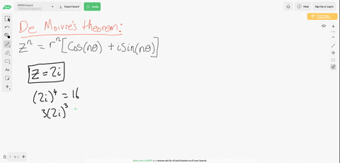 SOLVED:Use De Moivre's Theorem To Verify The Solution Given For Each ...