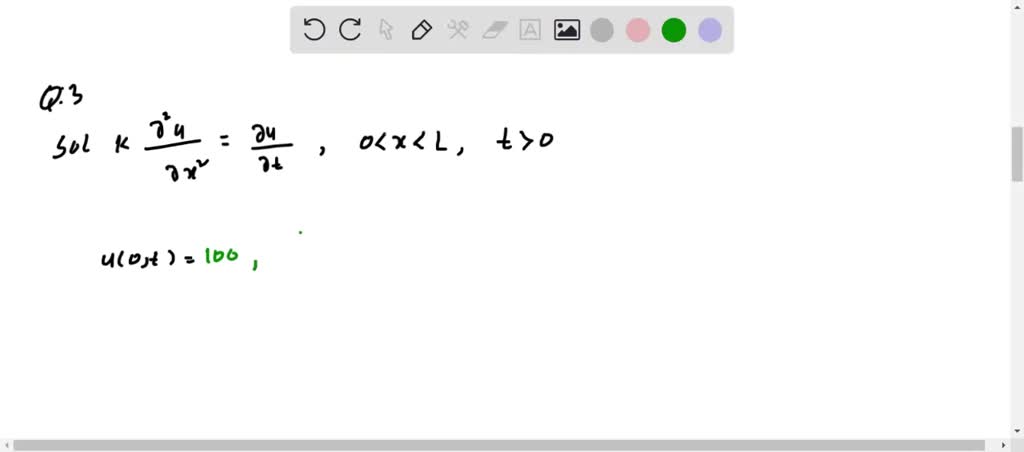 SOLVED: Find the temperature u(x, t) in a rod of length L if the ...