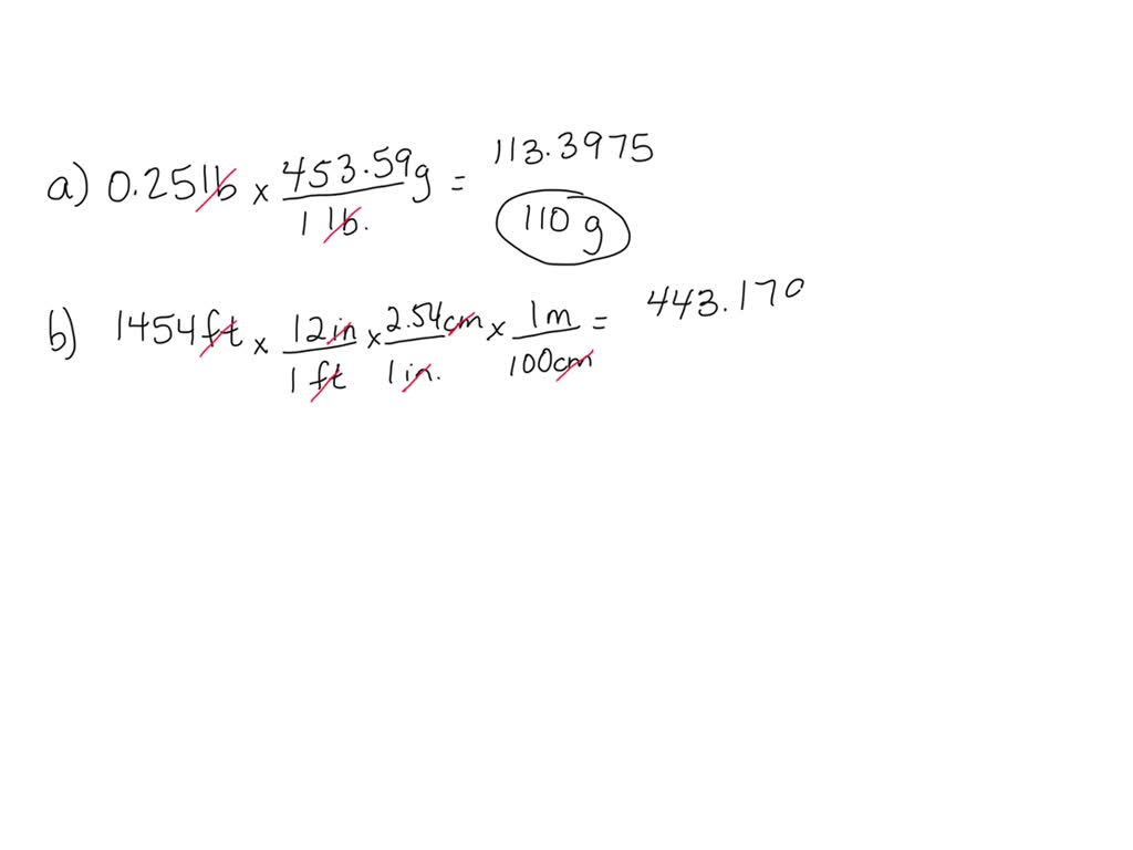 SOLVED Carry Out The Following Conversions a How Many Grams Of Meat solved-carry-out-the-following-conversions-a-how-many-grams-of-meat