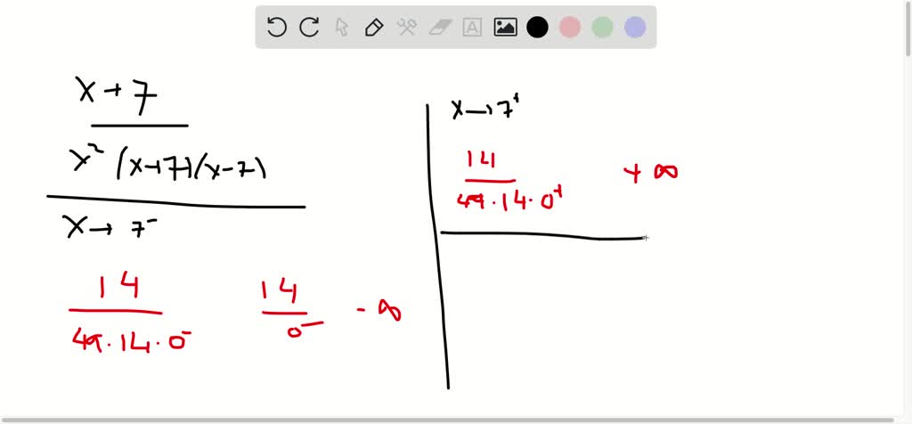 SOLVED:Location of vertical asymptotes Analyze the following limits and ...