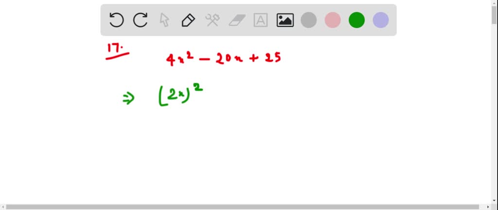 factor the polynomial 4x 2 20x 25