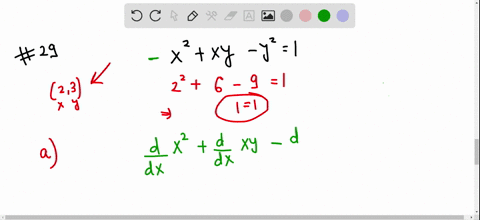 in-exercises-29-38-verify-that-the-given-point-is-on-the-curve-and-find-the-lines-that-are-a-tange-2