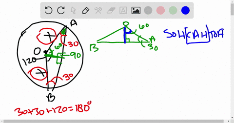 if-the-radius-of-the-circle-above-is-x-angle-a-o-b120circ-and-o-is-the-center-of-the-circle-what-is-