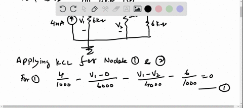 find-v_1-and-v_2-in-the-circuit-in-fig-p-36-using-nodal-analysis