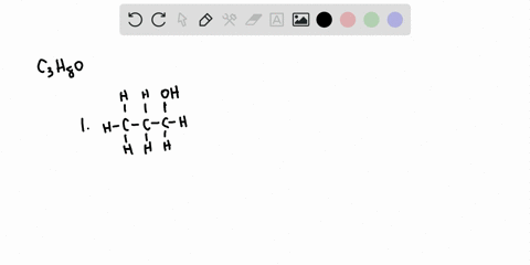 an-unknown-colorless-liquid-has-the-formula-mathrmc_3-mathrmh_8-mathrmo-draw-the-structures-for-the-