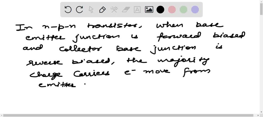 Solved Consider An N P N Transistor With Its Base Emitter Junction