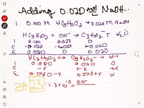 calculate-the-ph-after-0020-mole-of-mathrmnaoh-is-added-to-100-mathrml-of-each-of-the-four-solutions