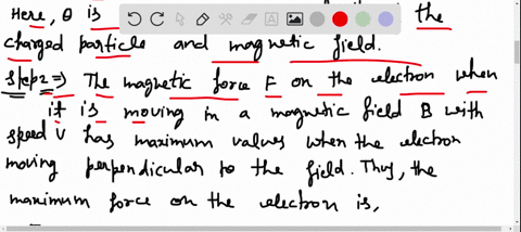 an-electron-experiences-the-greatest-force-as-it-travels-28-times-106-mathrmm-mathrms-in-a-magnetic-