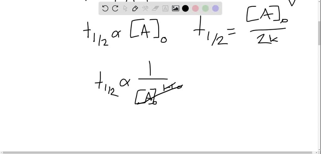 Solved The Following Expression Shows The Dependence Of The Half Life Of A Reaction Left T 1 Right On The Initial Reactant Concentration A O T Frac 1 2 Propto Frac 1 Mathrm A 0 N 1 Where N Is The Order Of The Reaction Verify This