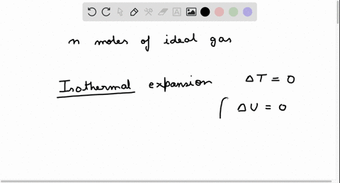 a-sample-of-n-moles-of-an-ideal-gas-undergoes-an-isothermal-expansion-find-the-heat-flow-into-the-ga