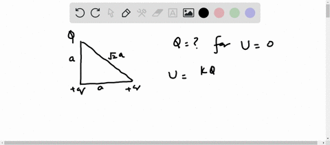 three-charges-mathrmqmathrmq-and-mathrmq-are-placed-at-the-verticals-of-a-right-angled-triangle-as-s