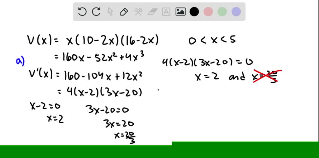 solved-the-function-v-x-x-10-2x-16-2x-0