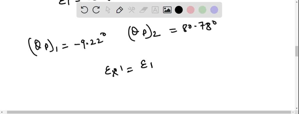 SOLVED:The state of strain at the point on the member has components of ...