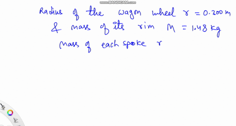 a-wagon-wheel-is-constructed-as-shown-in-fig-e935-the-radius-of-the-wheel-is-0300-mathrmm-and-the-3