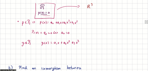 (a) Find an isomorphism between the vector space of all 3 ×...