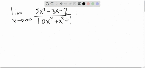 evaluate-the-indicated-limits-lim-_x-rightarrow-infty-frac5-x2-3-x-210-x4x21-2