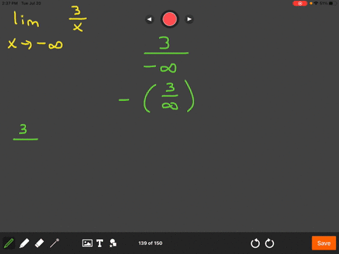 find-each-limit-algebraically-lim-_x-rightarrow-infty-frac3x