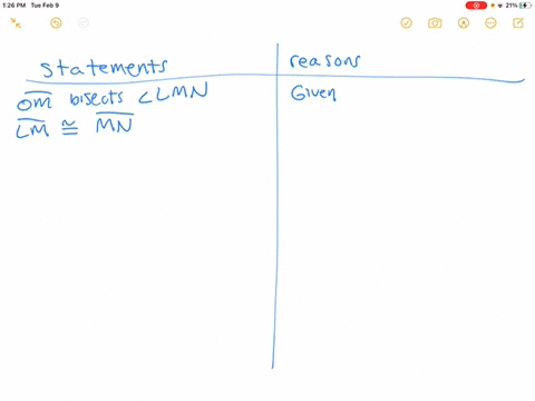 write-a-two-column-proof-beginarraycltext-given-overlineo-m-text-bisects-angle-l-m-n-overlinel-m-con