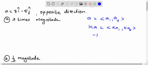 SOLVED:Find a vector that has the same direction