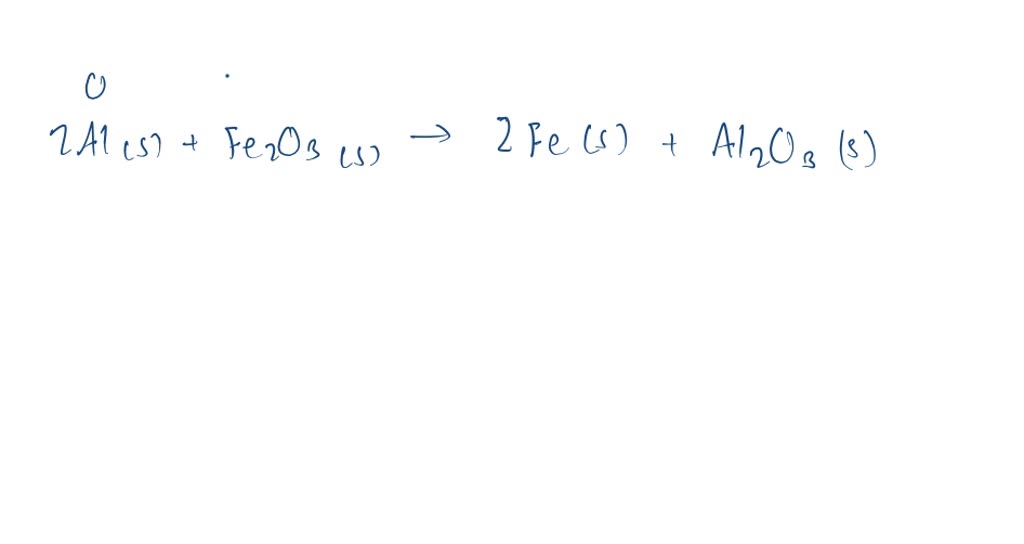 SOLVEDThe thermite reaction produces so much energy (heat) that the
