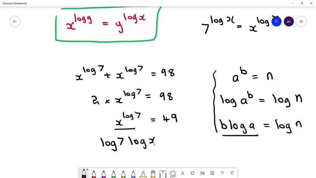 solved-if-7-logx-x-log7-98-then-log10-x-1-1-2-1-2-3-2-4