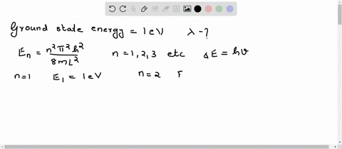 an-electron-in-a-one-dimensional-box-has-ground-state-energy-100-ev-what-is-the-wavelength-of-the-ph