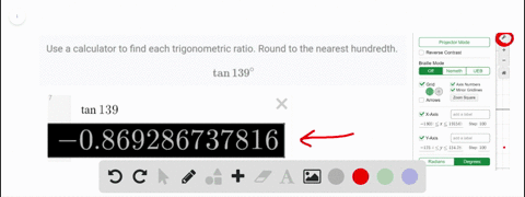 use-a-calculator-to-find-each-trigonometric-ratio-round-to-the-nearest-hundredth-tan-139circ