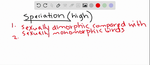 which-of-the-following-is-often-associated-with-higher-rates-of-speciation-a-sexually-dimorphic-comp