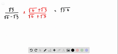 simplify-the-expression-fracsqrt3sqrt6-sqrt3-by-rationalizing-the-denominator
