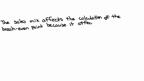 how-does-the-sales-mix-affect-the-calculation-of-the-break-even-point