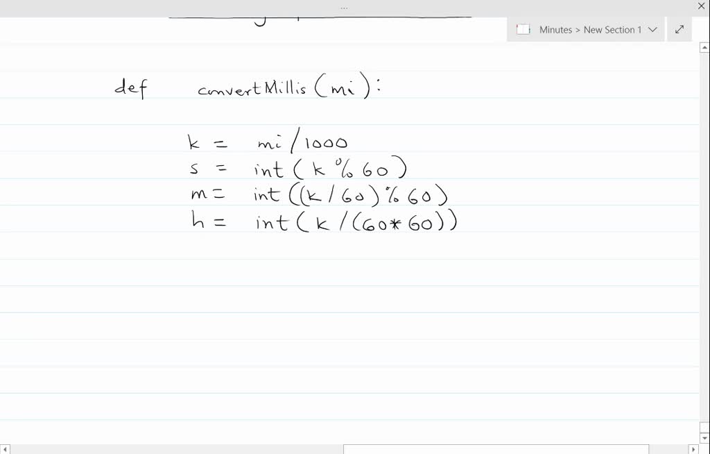  Convert Milliseconds To Hours Minutes And Seconds Write A Method 