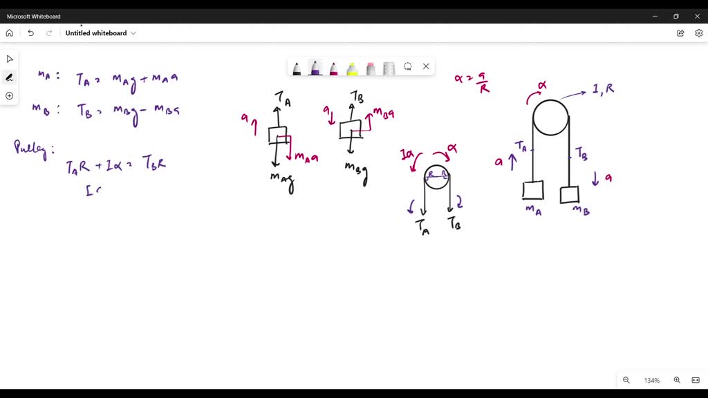 SOLVED:An Atwood's Machine Consists Of Two Masses, MA And MB, Which Are ...