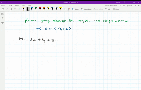 find-a-plane-through-the-origin-that-meets-the-plane-m-2-x-3-yz12-in-a-right-angle-how-do-you-know-t