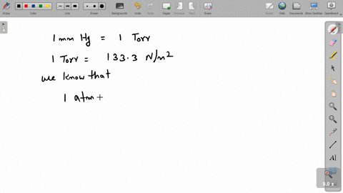 1-mathrmmm-of-mathrmhg-pressure-is-equivalent-to-one-torr-and-one-torr-is-equivalent-to-1333-mathrmn