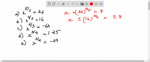 find-the-real-solutions-of-the-equation-a-x5-332-b-x4-316-c-x2-3-64-d-x3-4125-e-x3-2-27