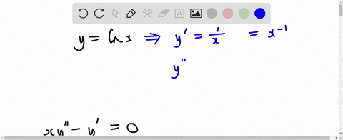 determine-whether-the-given-function-is-a-solution-of-the-differential-equation-yln-x-quad-x-yprime-