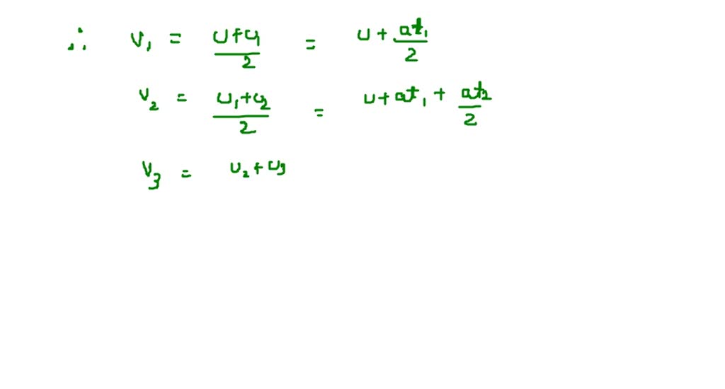 SOLVED:A particle moves along a straight line with uniform acceleration ...